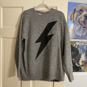 Gray lightning sweater size S/M